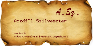 Aczél Szilveszter névjegykártya